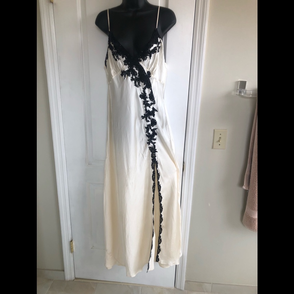 Long silk gown
